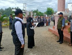 Heriansyah Pimpin Apel Bersama Dengan 24 Petugas Pantarlih di Kantor Desa Sarjo