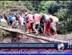 Berita Video : Diterjang Air Dari Pegunungan, Jembatan Penghubung Antar Lembang di Uluwai Ambruk