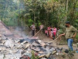Ditinggal Menyapu Halaman, Sebuah Rumah di Selimbongan Rano Ludes Terbakar, Pemilik Ikut Tersambar Api