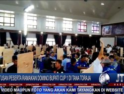 Berita Video : Ratusan Peserta Ramaikan Domino Bupati Cup 1 di Tana Toraja
