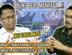 Podcast : Belo Tarran : Tingkatkan Mutu Pendidikan, Pariwisata, Industri Kreatif & SDM