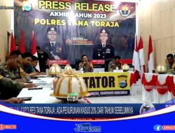 Berita Video : Gelar Press Release Akhir Tahun, Kapolres Tana Toraja : Ada Penurunan Kasus 20% Dari Tahun Sebelumnya