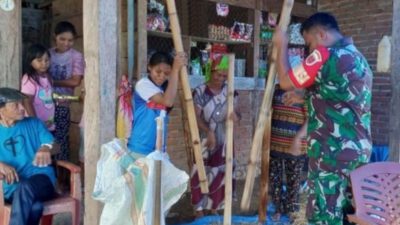 Dandim Apresiasi, Babinsa Koramil 1418-05 Kalumpang Laksanakan Komsos Dengan Petani Lokal