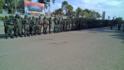 1295 Personil TNI Dikerahkam Amankan Pemilu Serentak di Sulbar