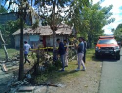 Polisi Gelar Olah TKP dan Pra Rekonstruksi di Lokasi Rumah Dibakar Anak Kandung