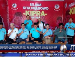 Berita Video : Pasangan Prabowo – Gibran Raih Suara Siknifikan Versi Hitungan Cepat di Tana Toraja, Ketua KIPRA : Terima Kasih Warga Toraja