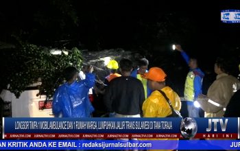 Berita Video : Longsor Timpa 1 Mobil Ambulance dan 1 Rumah Warga, Lumpuhkan Jalur Trans Sulawesi di Tana Toraja