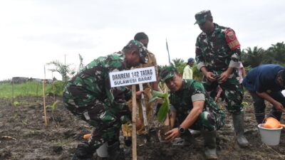 Danrem 142/Tatag Hadiri Gerakan Pangan Murah dan Penanaman Perdana Pisang Cavendish di Pasangkayu