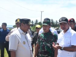 Danrem 142/Tatag Dampingi Pj Gubernur Sulbar Tinjau Lokasi Rencana Area Industri Tambak 