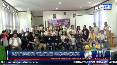 Berita Video : Sambut HUT Pahlawan Pong Tiku, PMTI Gandeng Dokter Ahli Gelar Operasi Bibir Sumbing dan Katarak, Gratis Untuk Warga