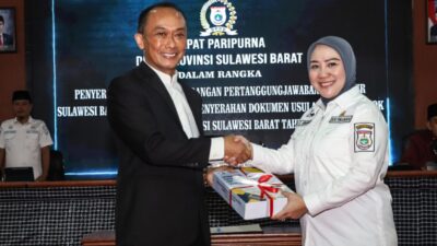 DPRD dan Pemprov Sulbar Sahkan Perda OPD dan Bantuan Hukum