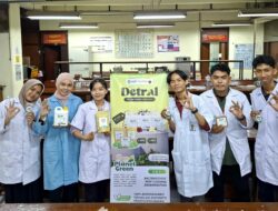 Salah satu TIM PKM-K Universitas Hasanuddin meluncurkan inovasi detergen biodegradable dari saponin daun waru dengan fungsi 3 in 1