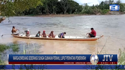 Berita Video : Warga di Enrekang Seberangi Sungai Berarus Deras Gunakan Perahu, Luput Perhatian Pemerintah