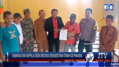 Berita Video : Babinsa dan Kepala Desa Mediasi Sengketana Tanah di Pakawa, 2 Warga Sepakat Berdamai