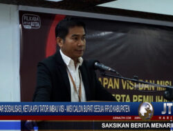 Berita Video : Gelar Sosialisasi, Ketua KPU Tator Imbau Visi – Misi Calon Bupati Sesuai RPJPD Kabupaten