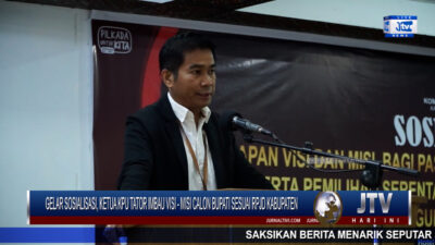 Berita Video : Gelar Sosialisasi, Ketua KPU Tator Imbau Visi – Misi Calon Bupati Sesuai RPJPD Kabupaten