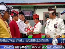 Berita Video : Terima Remisi, 2 Tahanan Rutan Kelas 2 B Makale Bebas di Momen Perayaan HUT RI Ke-79