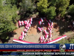 Berita Video : Usung Tema Kearifan Lokal, Personil Kodim 1414 Tator Kibarkan Bendera Di Benteng Mamullu