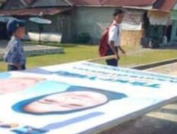 Viral di Medsos Pelajar SMP Pasang Baliho Calon Bupati Muju, Kadis Tidak PernahPerintahkan Siswa