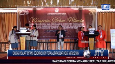 Berita Video : Edukasi Pelajar Tentang Demokrasi, KPU Toraja Utara Gelar Debat Antar Siswa