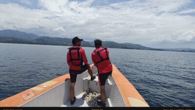 Kakek Penumpang Kapal Feri Lompat Dari Atas Kapal Tim Sar Melakukan Oprasi Pencarian