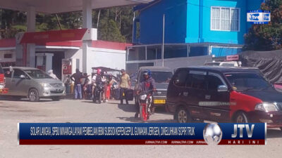 Berita Video : Solar Langka, SPBU Minanga Layani Pembelian BBM Subsidi Kepengepul Gunakan Jerigen, Dikeluhkan Sopir Truk