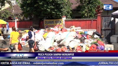 Berita Video : Pasca Pilkada Sampah Menumpuk, Warga Minta Pemkab Bertindak