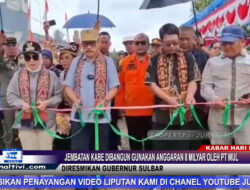 Berita Video : Dibangun Gunakan Anggaran 8 Milyar Oleh PT Mul, Gubernur Sulbar Resmikan Jembatan Kabe