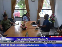 Berita Video : Theofilus Mutasi ASN Diakhir Masa Jabatan, Disorot Sejumlah Pihak, DPRD : Tidak Sesuai Aturan