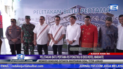 Berita Video : Gelar Peletakan Batu Pertama RS Pongtiku di Eks Hotel Marante, Menkes Bingung Ditanya Wartawan Soal Titik Lokasi