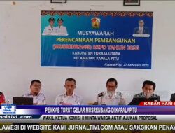 Berita Video : Pemkab Torut Gelar Musrenbang di Kapalapitu, Wakil Ketua Komisi II Minta Warga Aktif Ajukan Proposal