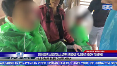 Berita Video : 3 Pengedar Sabu di Toraja Utara Diringkus Polisi Saat Hendak Transaksi, 10,5 Gram Sabu Diamankan