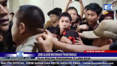 Berita Video : Demo Aliansi Masyarakat Pasar Makale Tolak Rencana Pengosongan 75 Lapak, Ricuh