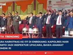 Upacara Harkitnas ke-117 di Enrekang: Kapolres Hari Budiyanto Jadi Inspektur Upacara, Bawa Amanat Menkomdik RI