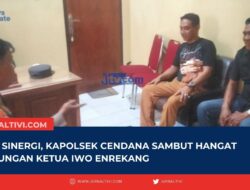 Jalin Sinergi, Kapolsek Cendana Sambut Hangat Kunjungan Ketua IWO Enrekang