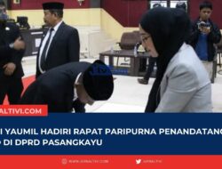 Bupati Yaumil Hadiri Rapat Paripurna Penandatanganan RPJMD di DPRD Pasangkayu