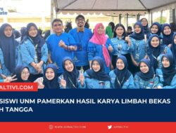 Mahasiswi UNM Pamerkan Hasil Karya Limbah Bekas Rumah Tangga