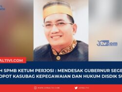 Kisruh SPMB Ketum Perjosi : Mendesak Gubernur Segera Mencopot Kasubag Kepegawaian dan Hukum Disdik Sulsel