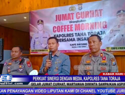 Berita Video : Perkuat Sinergi Dengan Media, Kapolres Tana Toraja, Gelar Jumat Curhat, Wartawan Diminta Sampaikan Aspirasi