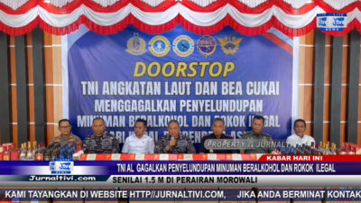 Berita Video : TNI AL Gagalkan Penyelundupan Minuman Beralkohol dan Rokok  Ilegal Senilai 1.5 M di Perairan Morowali