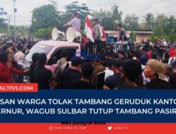 Ratusan Warga Tolak Tambang Geruduk Kantor Gubernur, Wagub Sulbar Tutup Tambang Pasir