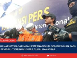 8 Pelaku Narkotika Jaringan internasional Sembunyikan Sabu Dalam Pembalut Diringkus Bea Cukai Makassar