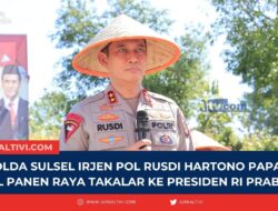 Kapolda Sulsel Irjen Pol Rusdi Hartono Paparkan Hasil Panen Raya Takalar Ke Presiden RI Prabowo