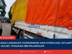 Sosialisasi Larangan Overdimensi dan Overload, Ditlantas Polda Sulsel Temukan 286 Pelanggar