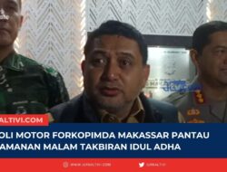 Patroli Motor Forkopimda Makassar Pantau Pengamanan Malam Takbiran Idul Adha