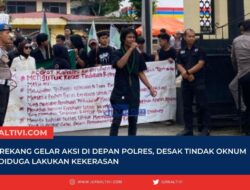 HMI Enrekang Gelar Aksi di Depan Polres, Desak Tindak Oknum Polisi Diduga Lakukan Kekerasan