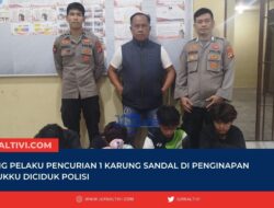 4 Orang Pelaku Pencurian 1 Karung Sandal di Penginapan di Kalukku Diciduk Polisi