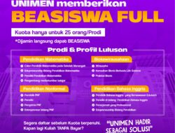 Ini Dia! 4 Program Studi di UNIMEN yang Bisa Dinikmati dengan Beasiswa Full