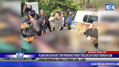 Berita Video : Pulang Dari Acara Adat, Truk Pengangkut Warga Terguling Saat Masuk Tikungan di Sareale, 4 Orang Meninggal Dunia 16 Orang Luka – Luka