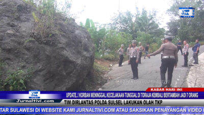 Berita Video : Update..! Korban Neninggal Akibat Kecelakaan Tunggal di Toraja Kembali Bertambah Jadi 7 Orang, TIM Dirlantas Polda Sulsel Lakukan Olah TKP